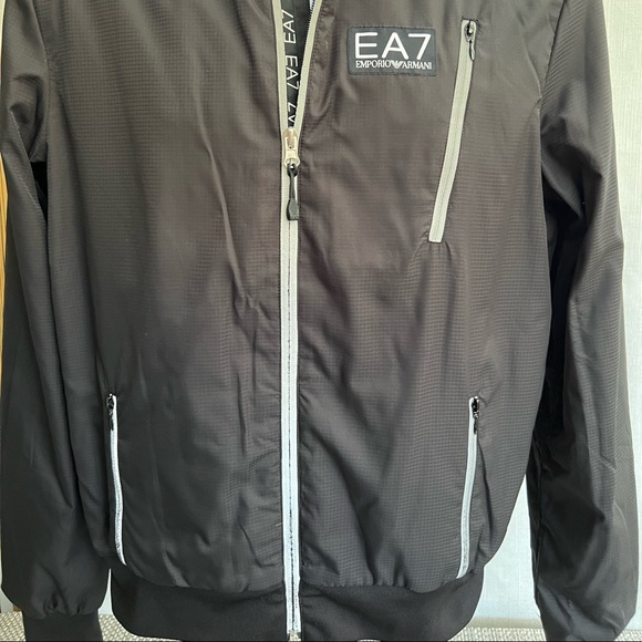 Men’s “EA7 Emporio Armani” Hooded Black Jacket - Picture 2 of 8